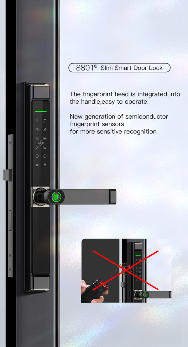 8801 Slim Smart Door Lock - Image 3