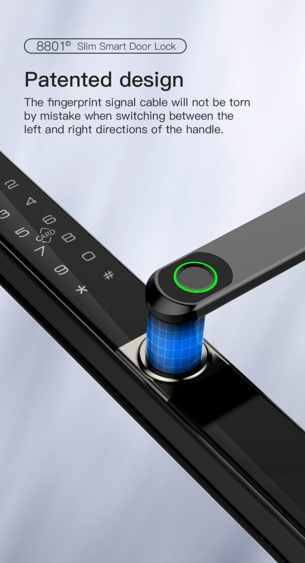 8801 Slim Smart Door Lock - Image 5
