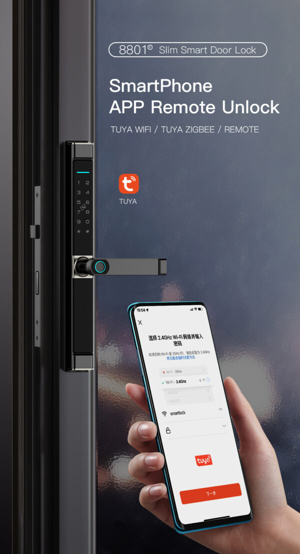 8801 Slim Smart Door Lock - Image 10