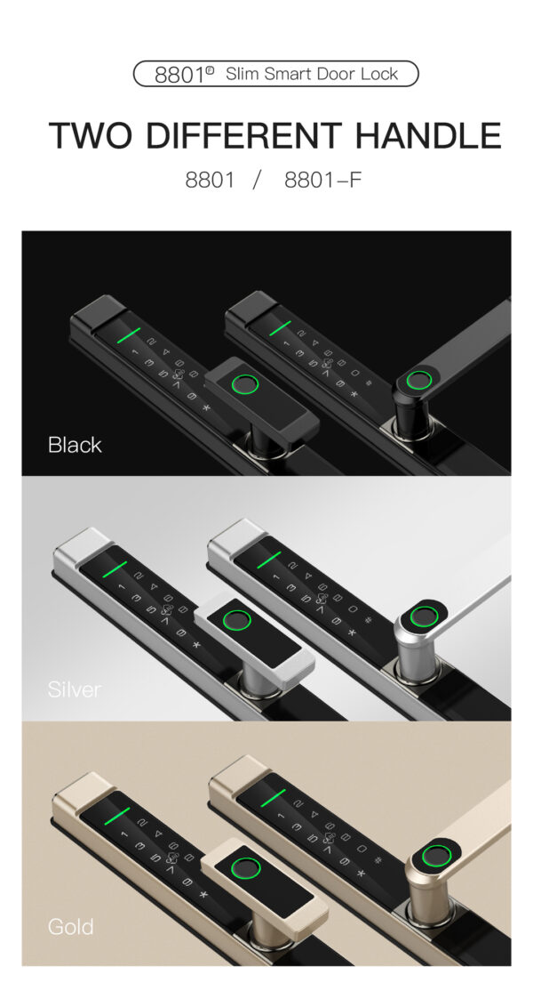 8801 Slim Smart Door Lock - Image 13