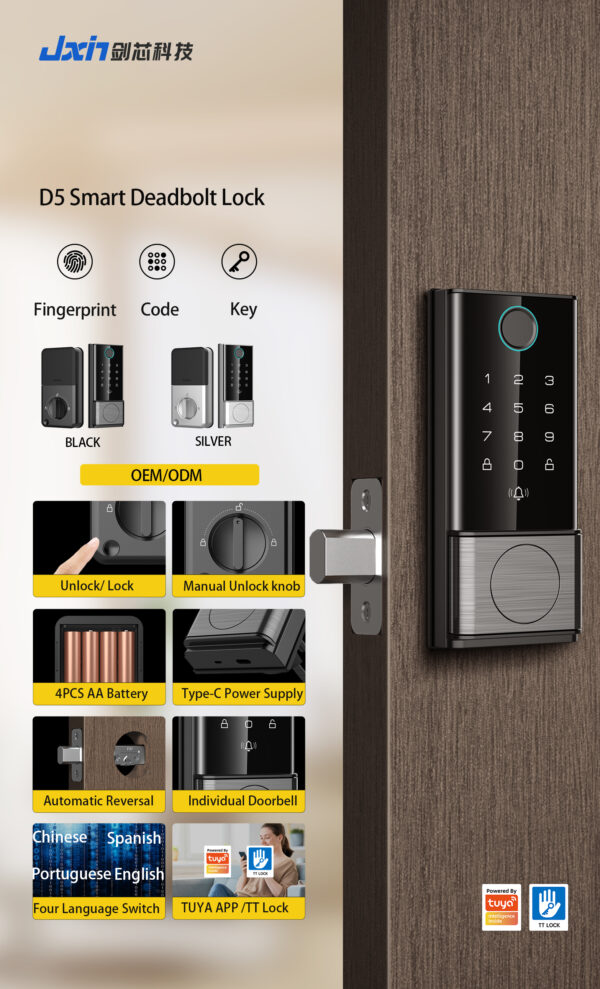 D5 Smart Deadbolt Lock