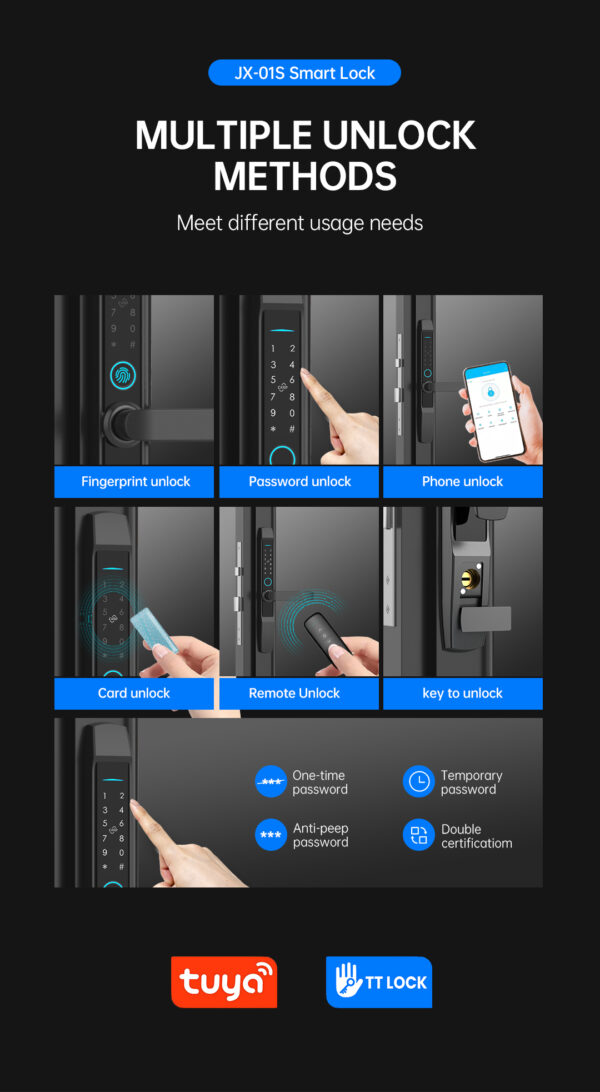 JX01S Ultra-Slim Panel Smart Lock - Image 6