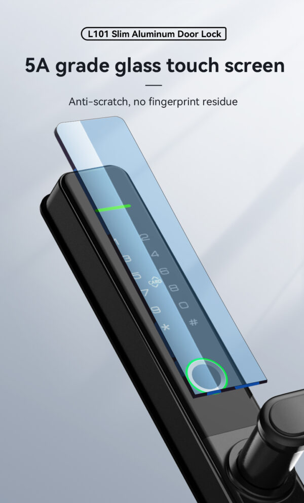 L101 Ultra-slim Aluminum Door Smart Lock - Image 5