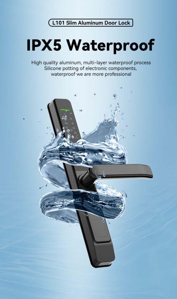 L101 Ultra-slim Aluminum Door Smart Lock - Image 6