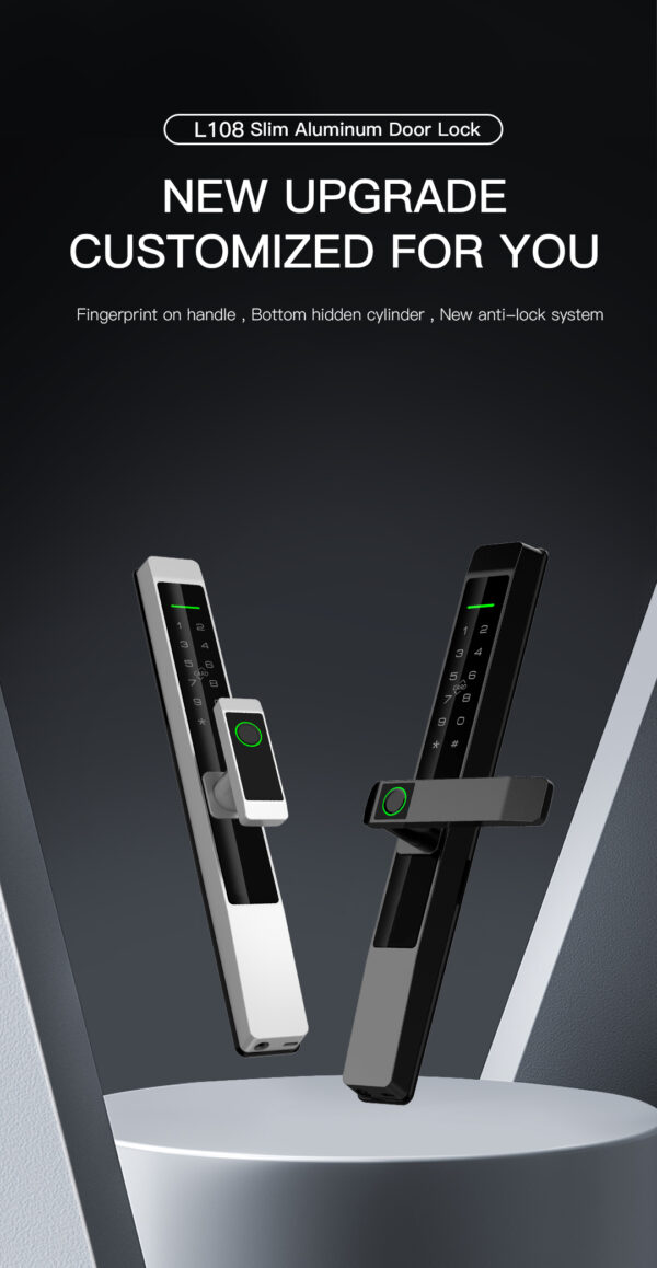 L108 Slim Aluminum Door Lock - Image 2