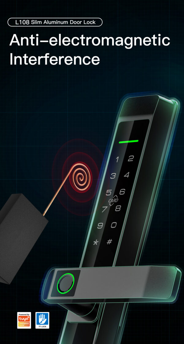 L108 Slim Aluminum Door Lock - Image 7