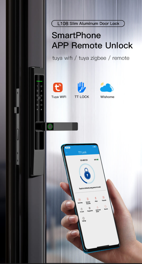 L108 Slim Aluminum Door Lock - Image 11