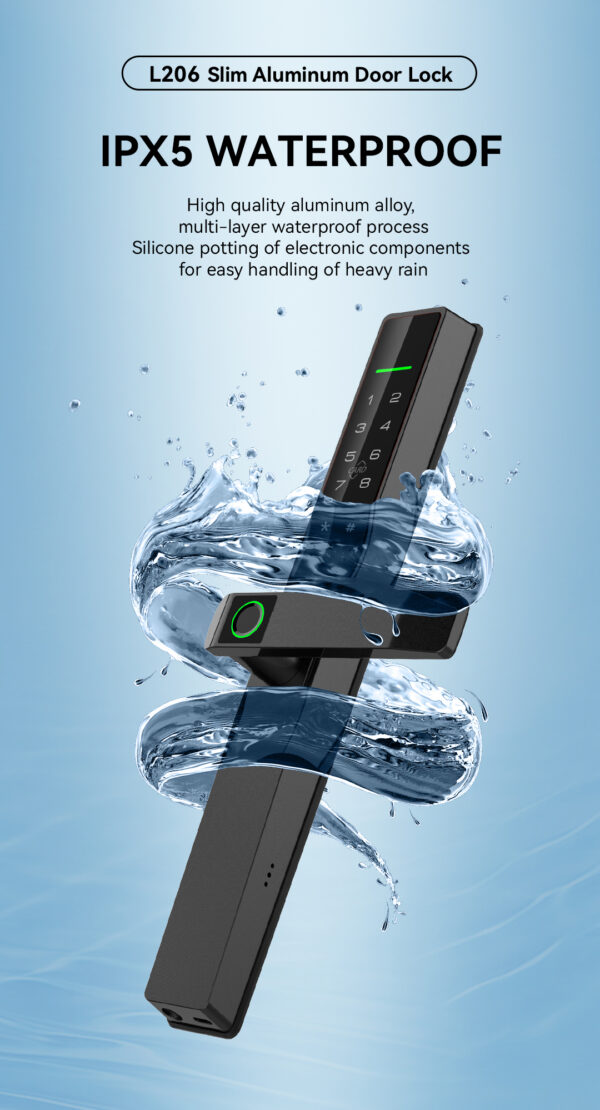 L206 Slim Aluminum Door Lock - Image 11