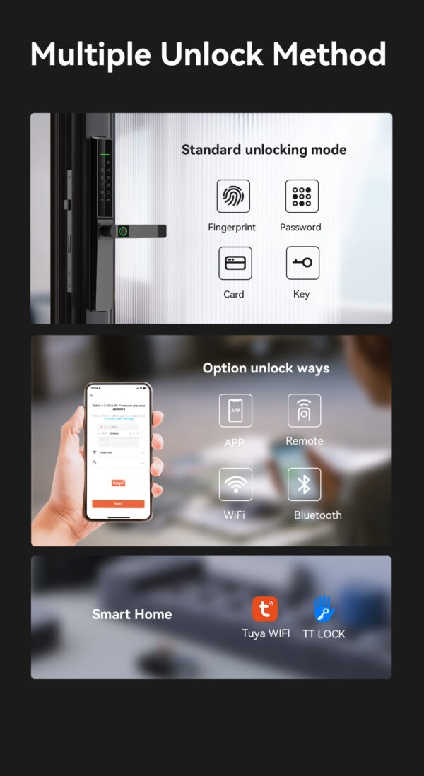L206 Slim Aluminum Door Lock - Image 13