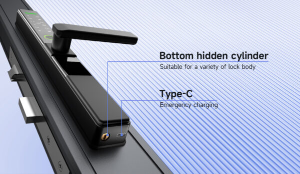 LS400 Double Fingerprint Smart Lock - Image 8