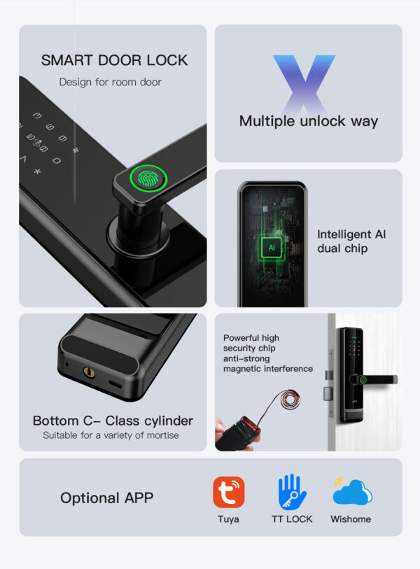 S30 Smart Door Handle Lock - Image 3