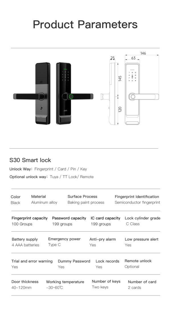 S30 Smart Door Handle Lock - Image 14