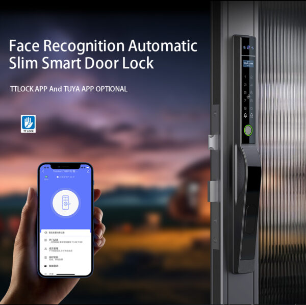 Z1 Face Recognition Automatic Slim Smart Door Lock